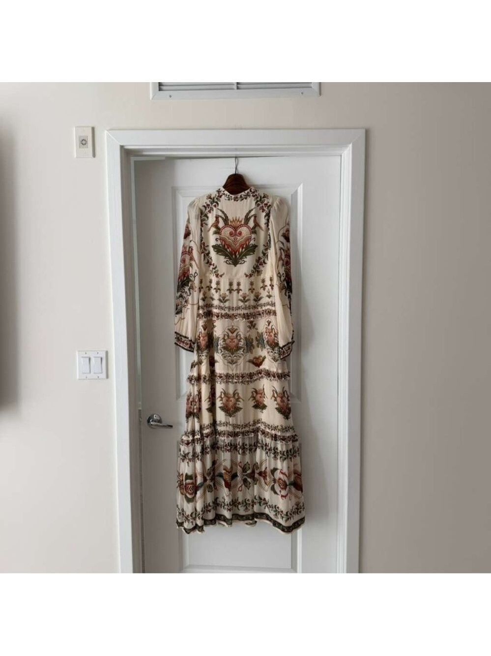 Farm Rio Cream Majestic Hearts Maxi Dress - Picture 4 of 8
